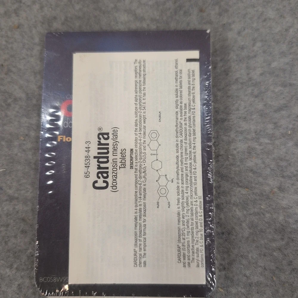 Vintage Cardura Rx Pharmaceutical Promotional Notebook BPH Drug Rep Collectible - Picture 2 of 2